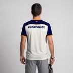 Design Phrase Padel Printed Sleeves Orange Padel T-Shirt