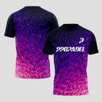 Diseño Degradado Morado y Fucsia – Camiseta de Pádel