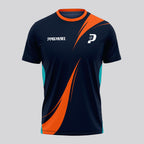 Design Phrase Padel Printed Sleeves Orange Padel T-Shirt