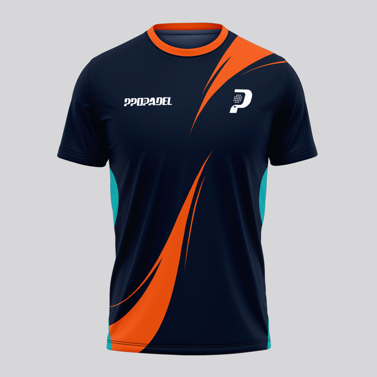 Design Phrase Padel Printed Sleeves Orange Padel T-Shirt