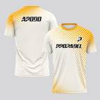 Design Phrase Padel Printed Sleeves Orange Padel T-Shirt