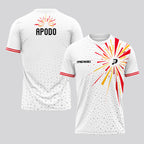Design Phrase Padel Printed Sleeves Orange Padel T-Shirt