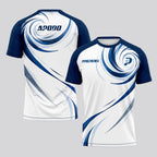 Design Phrase Padel Printed Sleeves Orange Padel T-Shirt