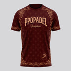 Design Phrase Padel Printed Sleeves Orange Padel T-Shirt