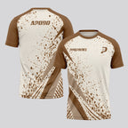 Design Phrase Padel Printed Sleeves Orange Padel T-Shirt
