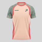 Design Phrase Padel Printed Sleeves Orange Padel T-Shirt