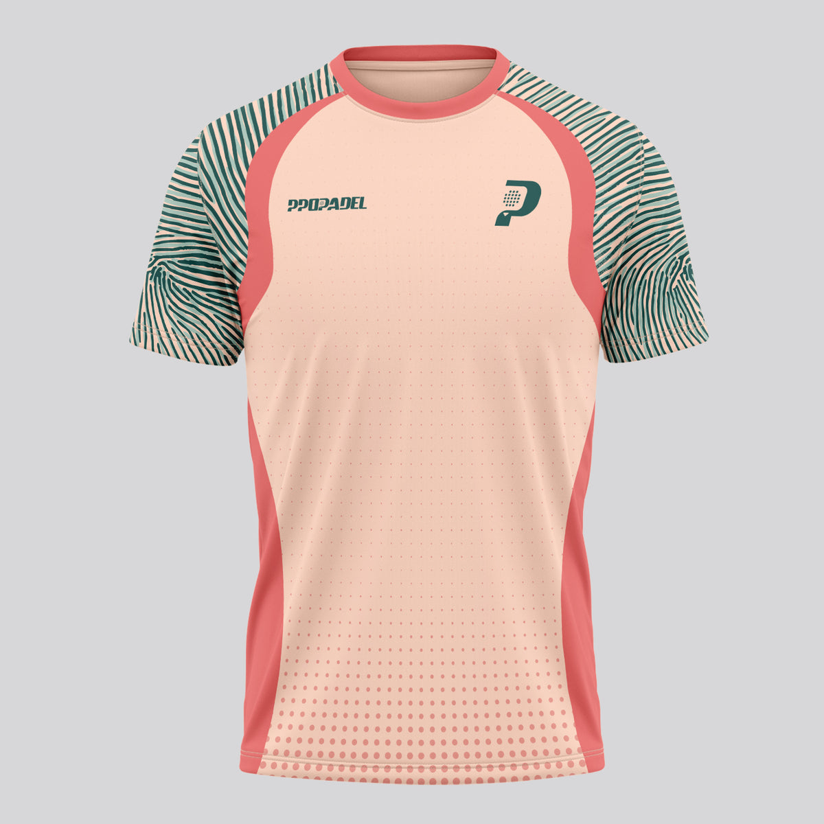 Design Phrase Padel Printed Sleeves Orange Padel T-Shirt