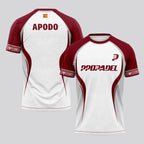 Design Phrase Padel Printed Sleeves Orange Padel T-Shirt