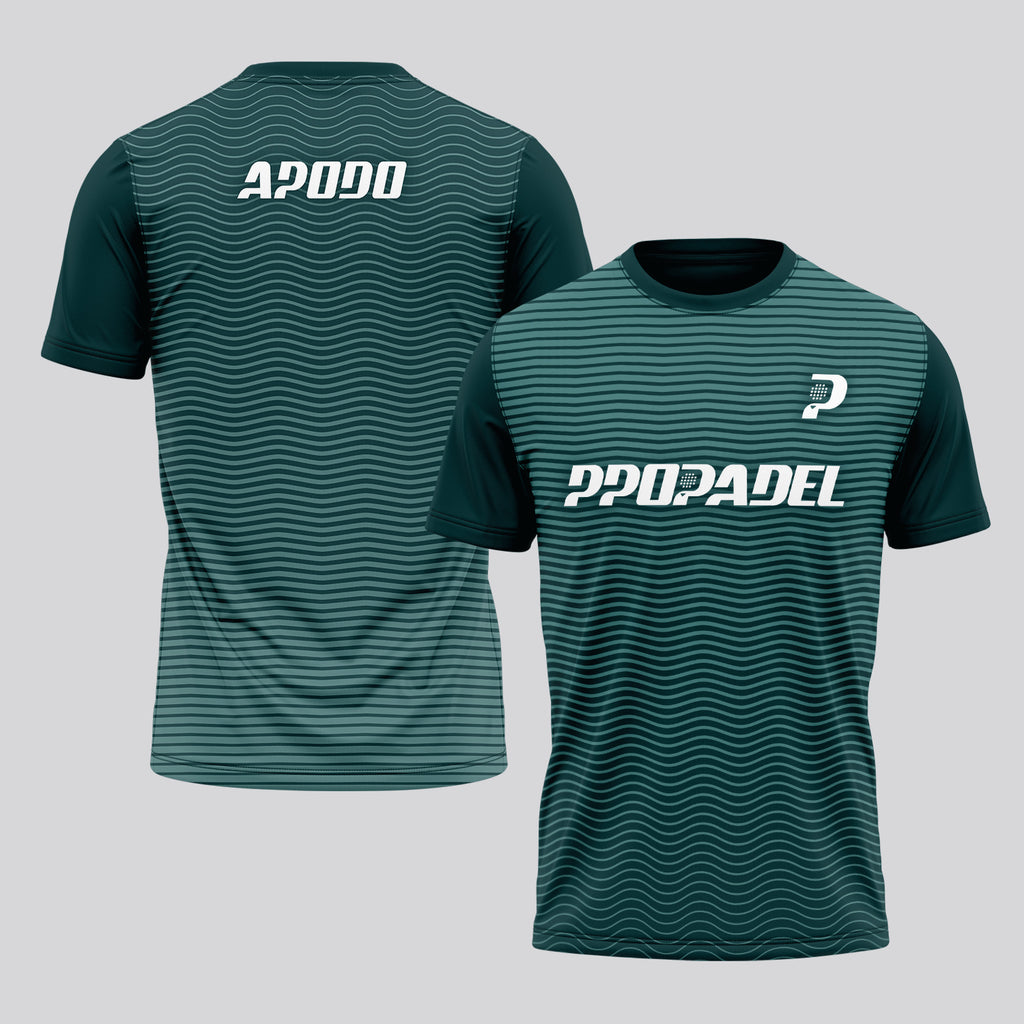 Design Phrase Padel Printed Sleeves Orange Padel T-Shirt