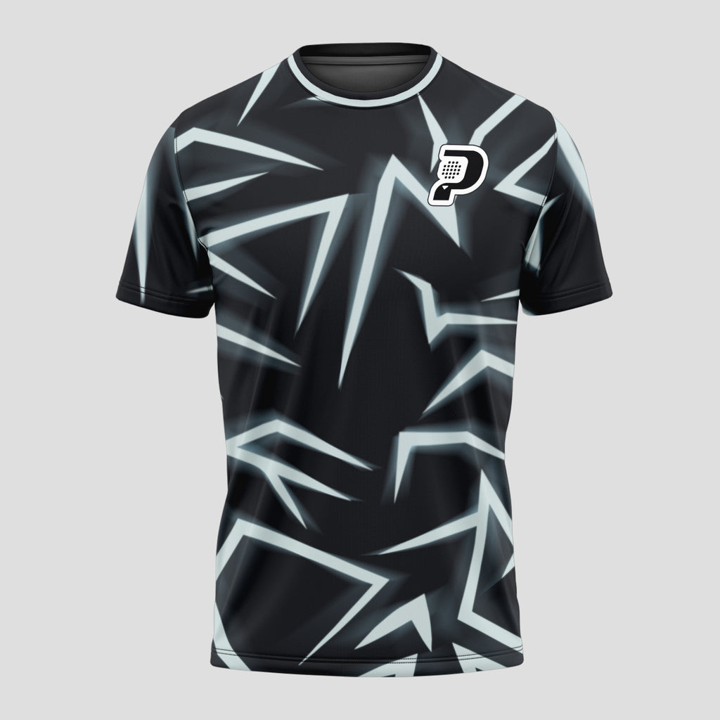 Black and White Peaks Design – Padel T-Shirt