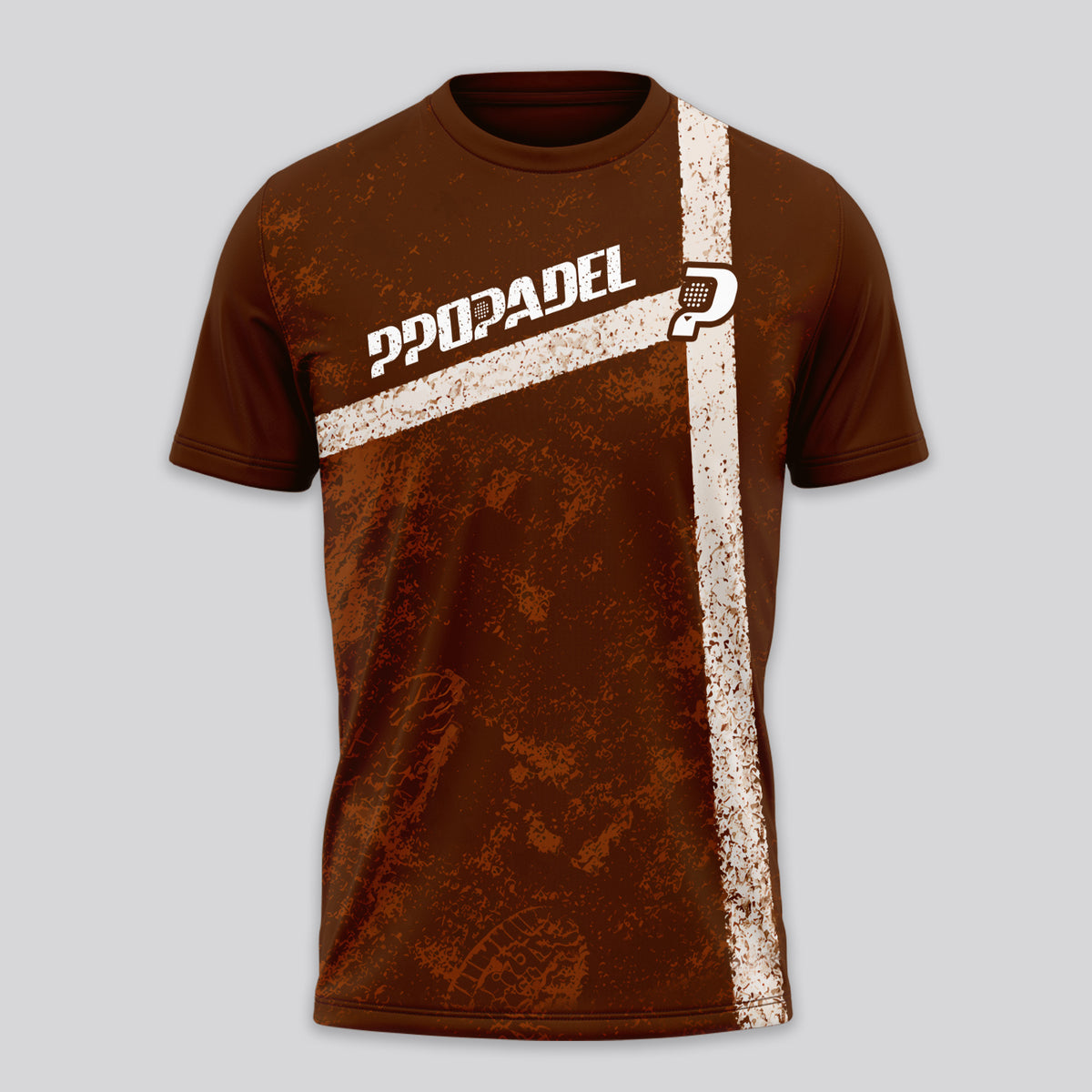 Design Phrase Padel Printed Sleeves Orange Padel T-Shirt