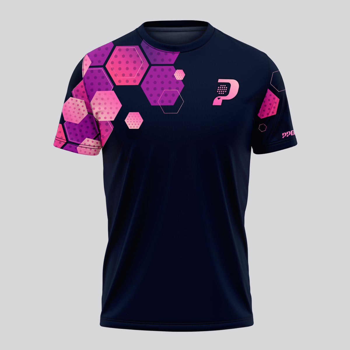 Design Phrase Padel Printed Sleeves Orange Padel T-Shirt