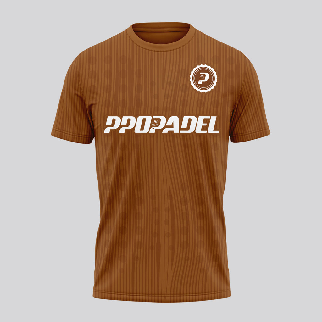 Design Phrase Padel Printed Sleeves Orange Padel T-Shirt