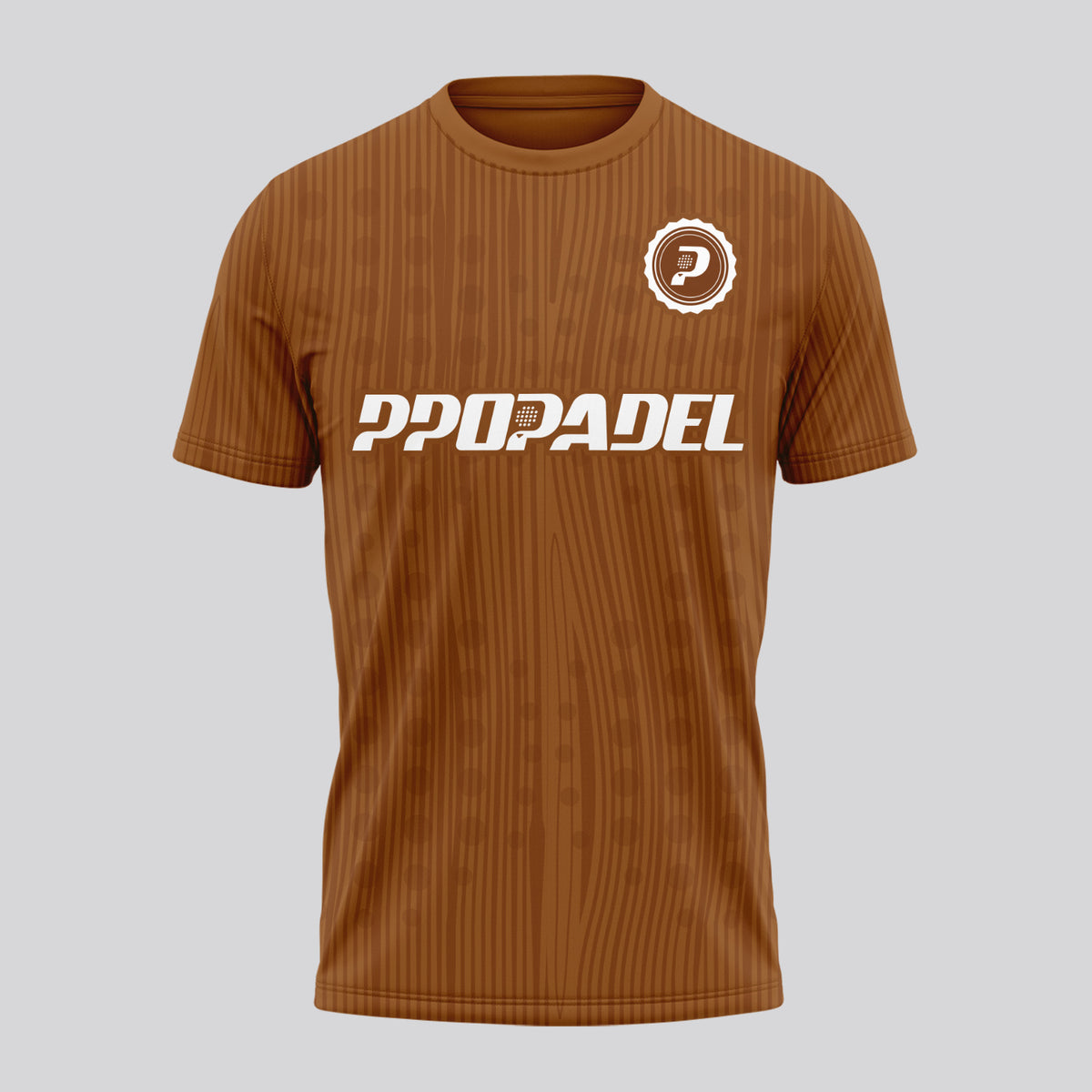 Design Phrase Padel Printed Sleeves Orange Padel T-Shirt