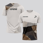 Design Phrase Padel Printed Sleeves Orange Padel T-Shirt