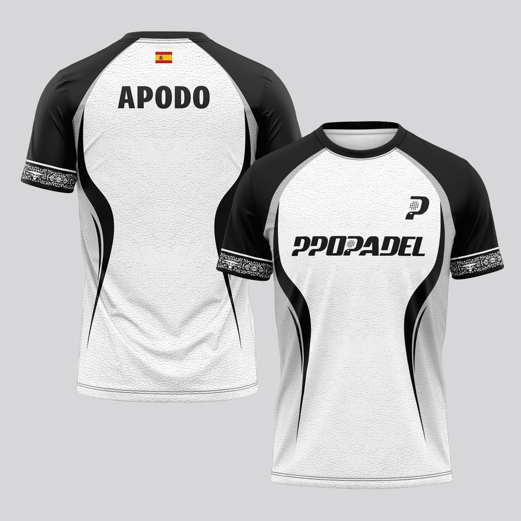 Design Phrase Padel Printed Sleeves Orange Padel T-Shirt