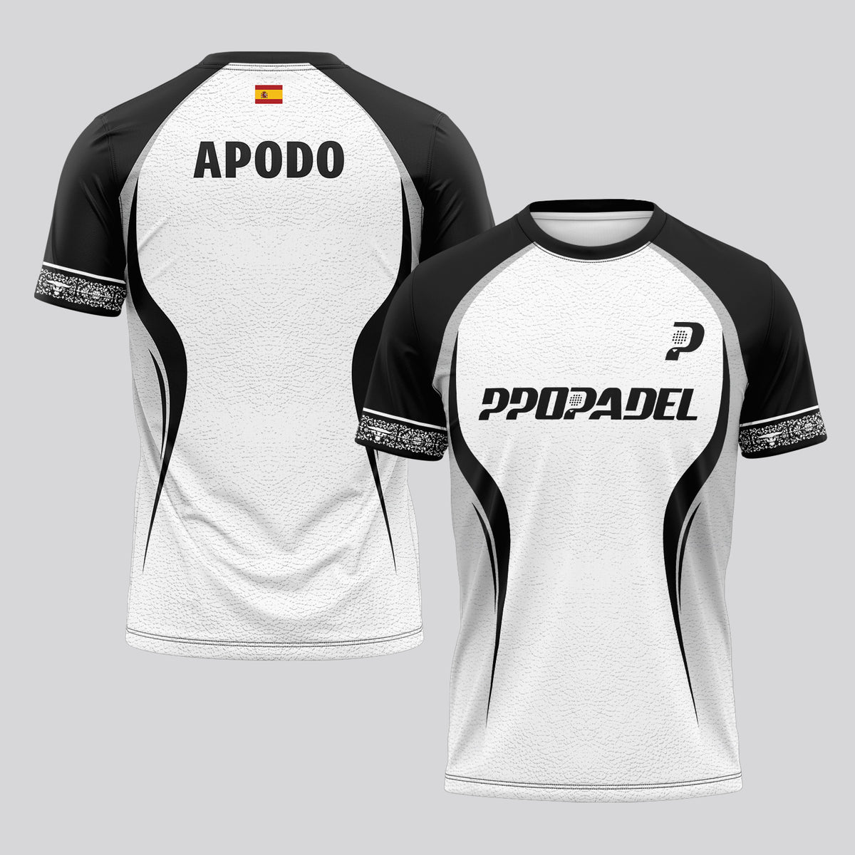 Design Phrase Padel Printed Sleeves Orange Padel T-Shirt