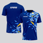Design Phrase Padel Printed Sleeves Orange Padel T-Shirt