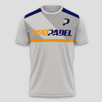 Estilo Deportivo Gris y Naranja – Camiseta de Pádel