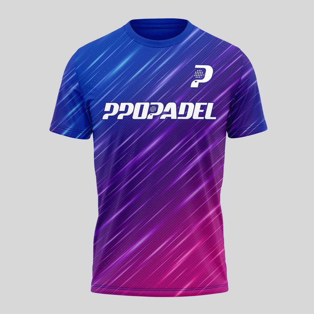 Design Phrase Padel Printed Sleeves Orange Padel T-Shirt