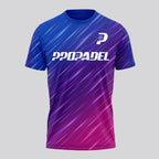 Design Phrase Padel Printed Sleeves Orange Padel T-Shirt