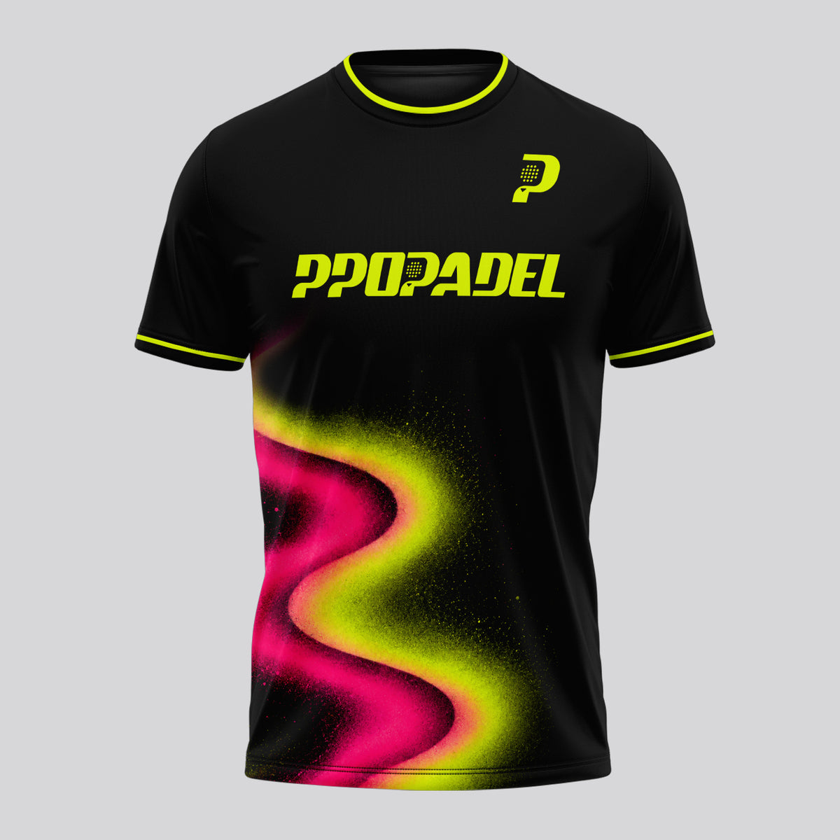 Design Phrase Padel Printed Sleeves Orange Padel T-Shirt