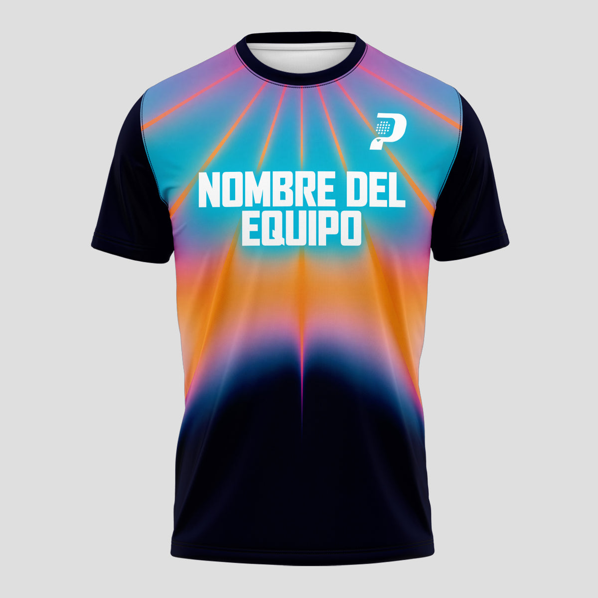 Design Phrase Padel Mode On Neon Stripes Padel T-Shirt