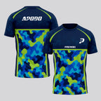 Design Phrase Padel Printed Sleeves Orange Padel T-Shirt