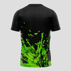 Black Splatter Neon Green – Padel T-Shirt
