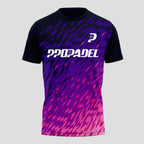 Diseño Degradado Morado y Fucsia – Camiseta de Pádel