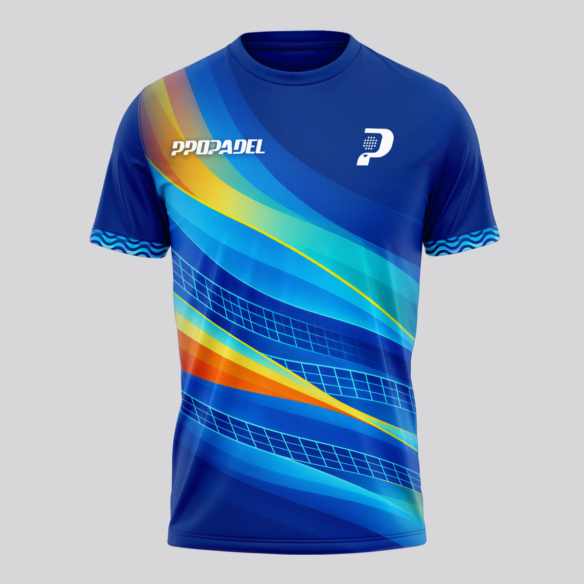 Design Phrase Padel Printed Sleeves Orange Padel T-Shirt