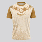 Design Phrase Padel Printed Sleeves Orange Padel T-Shirt
