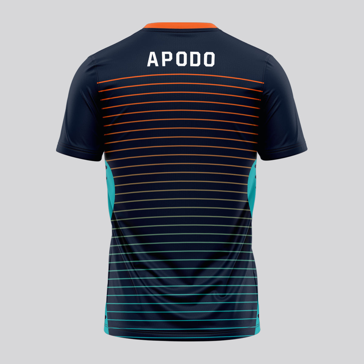 Design Phrase Padel Printed Sleeves Orange Padel T-Shirt