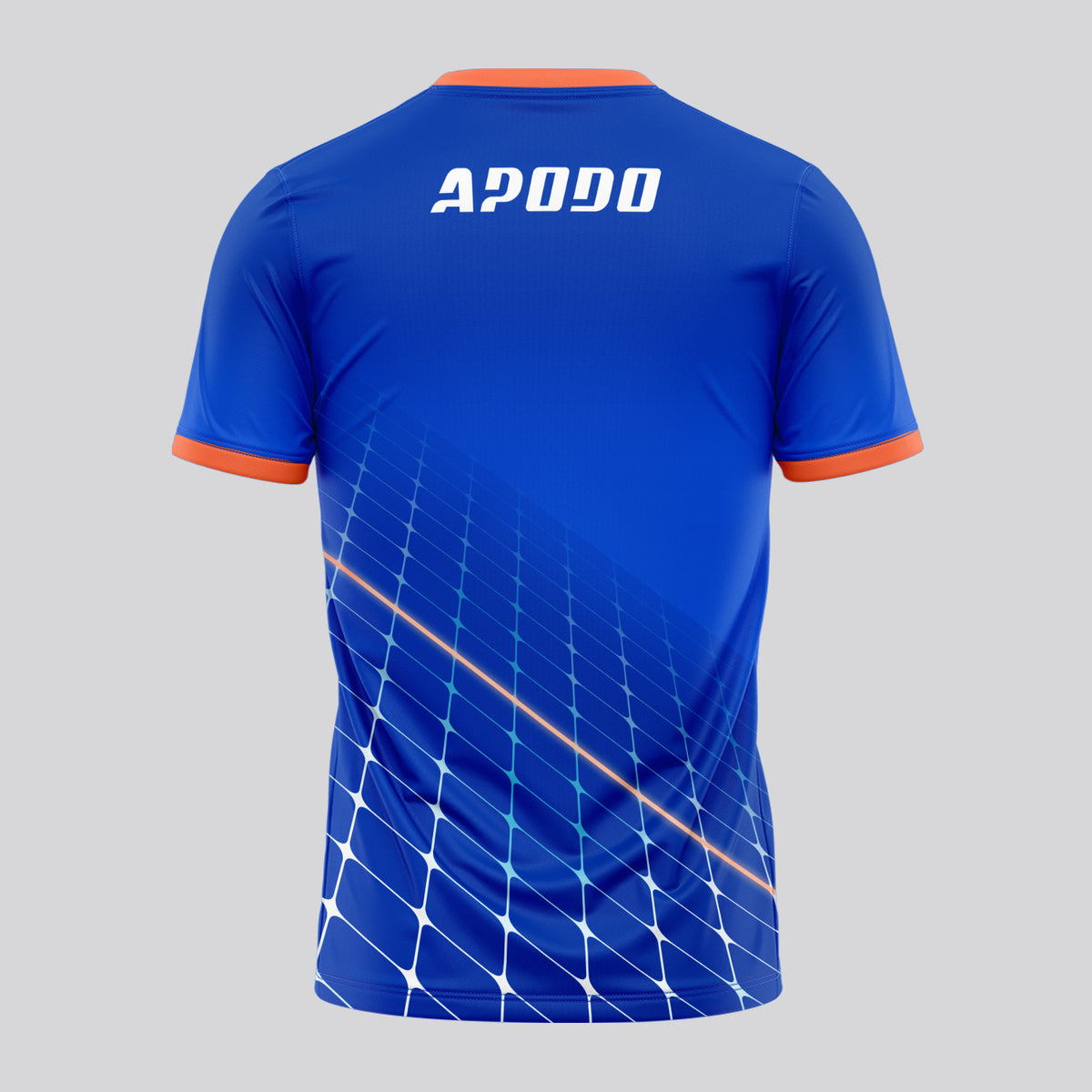 Design Phrase Padel Printed Sleeves Orange Padel T-Shirt