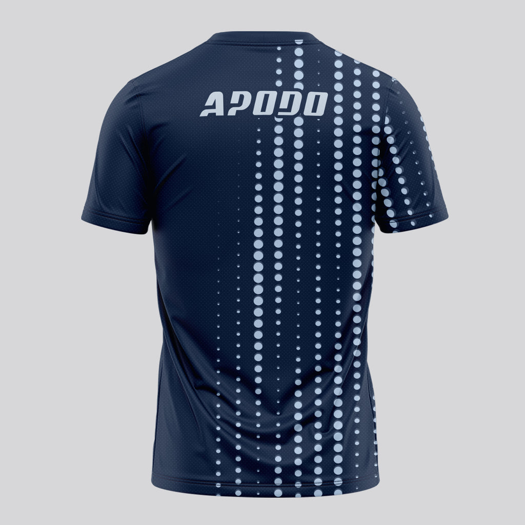 Design Phrase Padel Printed Sleeves Orange Padel T-Shirt
