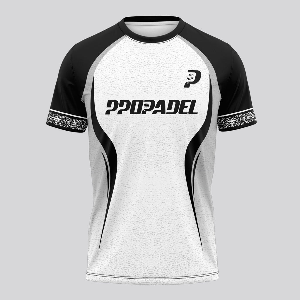 Design Phrase Padel Printed Sleeves Orange Padel T-Shirt