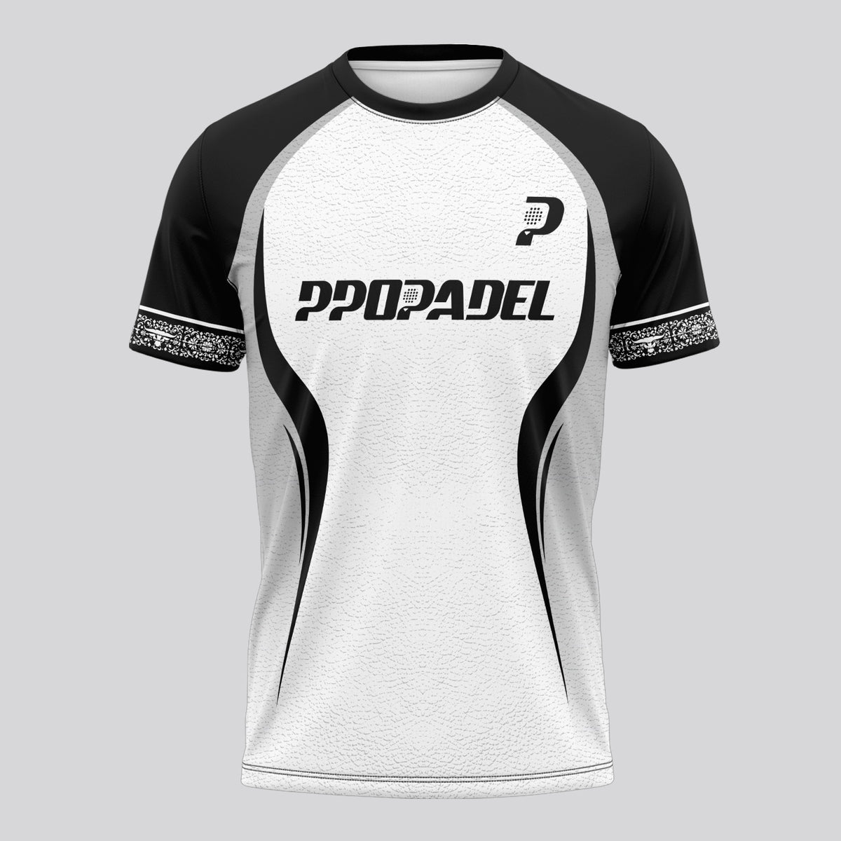 Design Phrase Padel Printed Sleeves Orange Padel T-Shirt