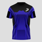 Blue and Black - Premium Sportswear Design - Padel T-Shirt