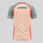 Design Phrase Padel Printed Sleeves Orange Padel T-Shirt