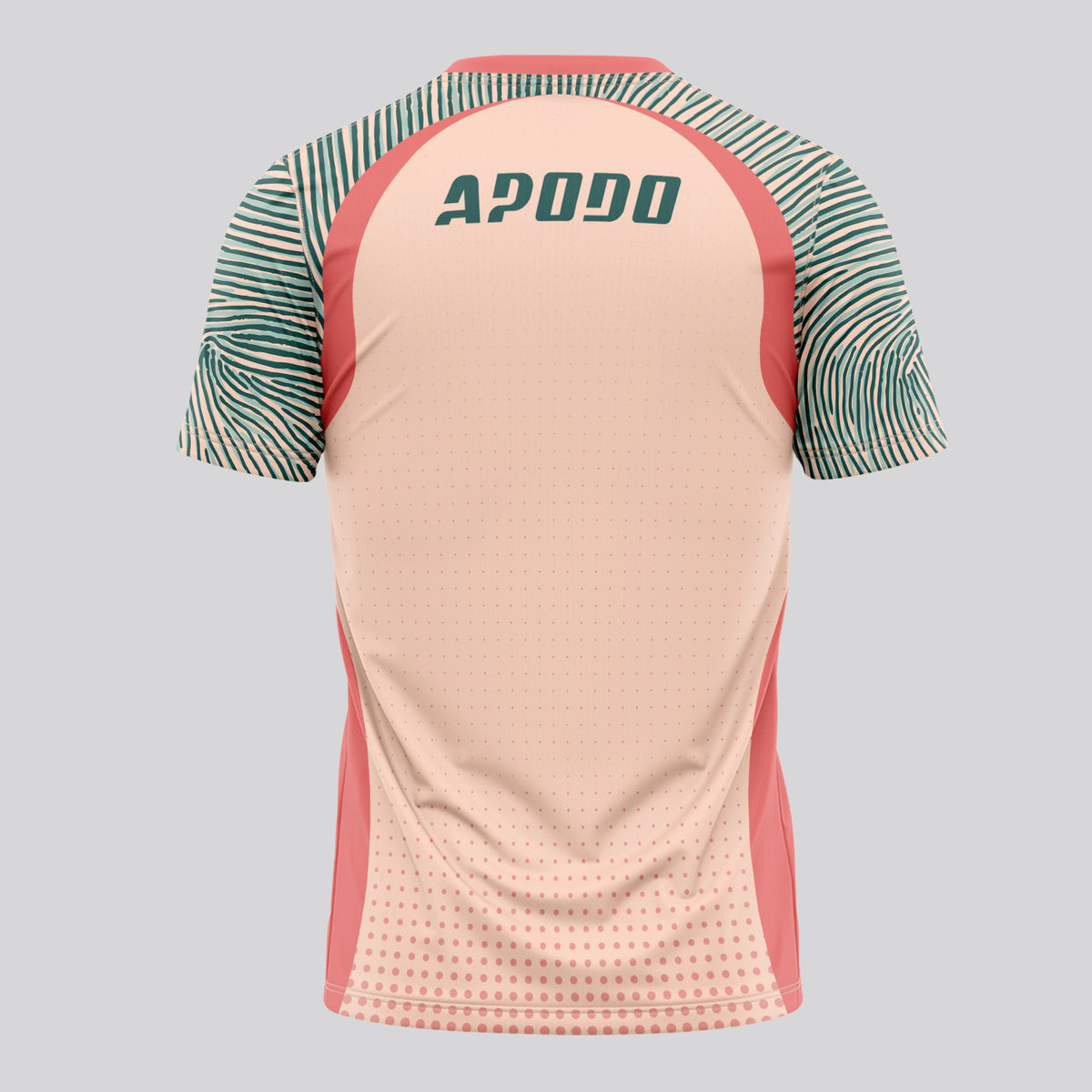 Design Phrase Padel Printed Sleeves Orange Padel T-Shirt