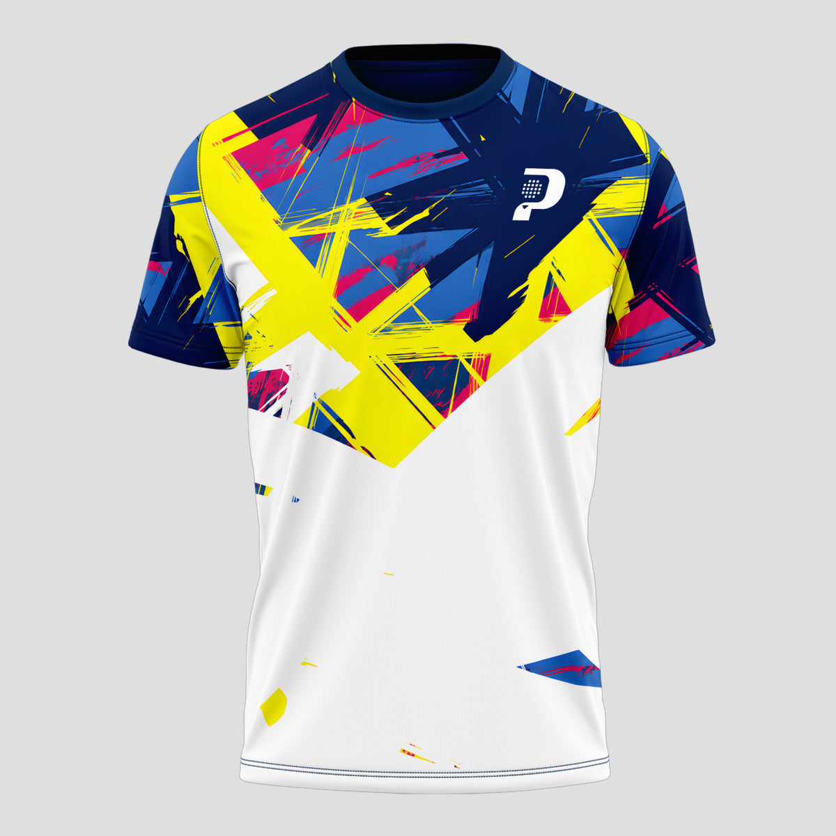 Diseños Abstractos Salpicaduras Colores Brillantes - Camiseta de Pádel