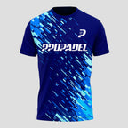 Navy Blue and Digital Sky Blue – Padel T-Shirt
