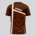 Design Phrase Padel Printed Sleeves Orange Padel T-Shirt
