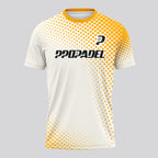 Design Phrase Padel Printed Sleeves Orange Padel T-Shirt