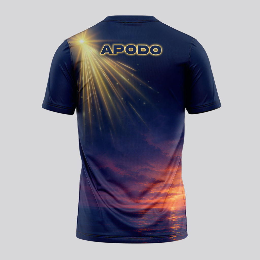 Design Phrase Padel Printed Sleeves Orange Padel T-Shirt
