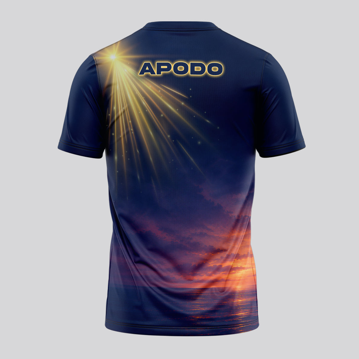 Design Phrase Padel Printed Sleeves Orange Padel T-Shirt