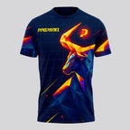 Design Phrase Padel Printed Sleeves Orange Padel T-Shirt
