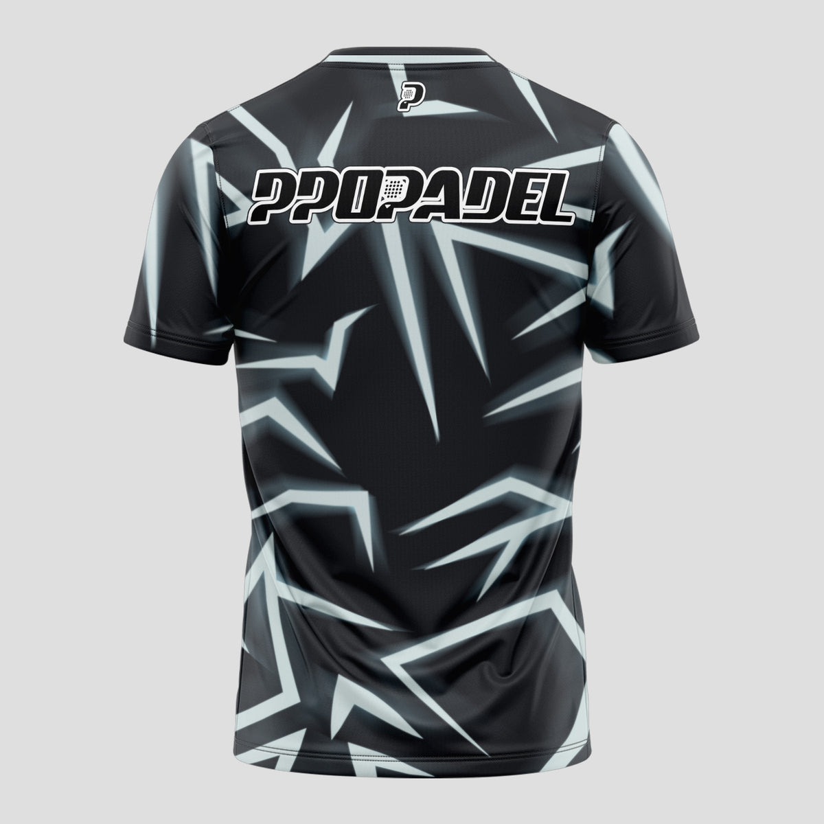 Black and White Peaks Design – Padel T-Shirt