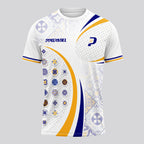 Design Phrase Padel Printed Sleeves Orange Padel T-Shirt