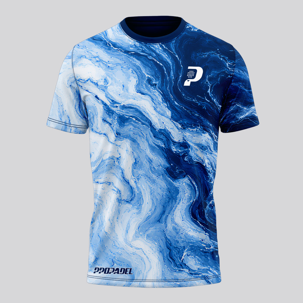 Design Phrase Padel Printed Sleeves Orange Padel T-Shirt